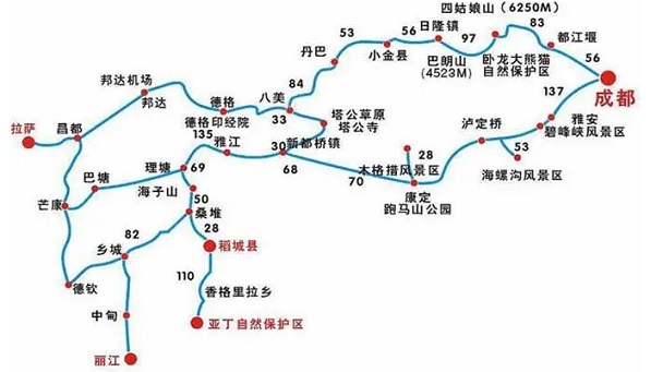 四川省内旅游线路