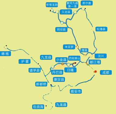 四川旅游景点地图大全