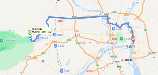 峨眉山离乐山大佛有多远