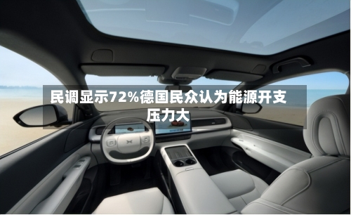 民调显示72%德国民众认为能源开支压力大