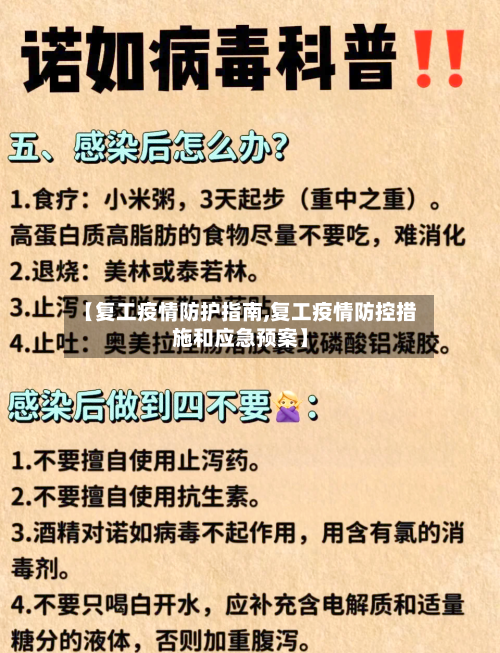【复工疫情防护指南,复工疫情防控措施和应急预案】-第2张图片