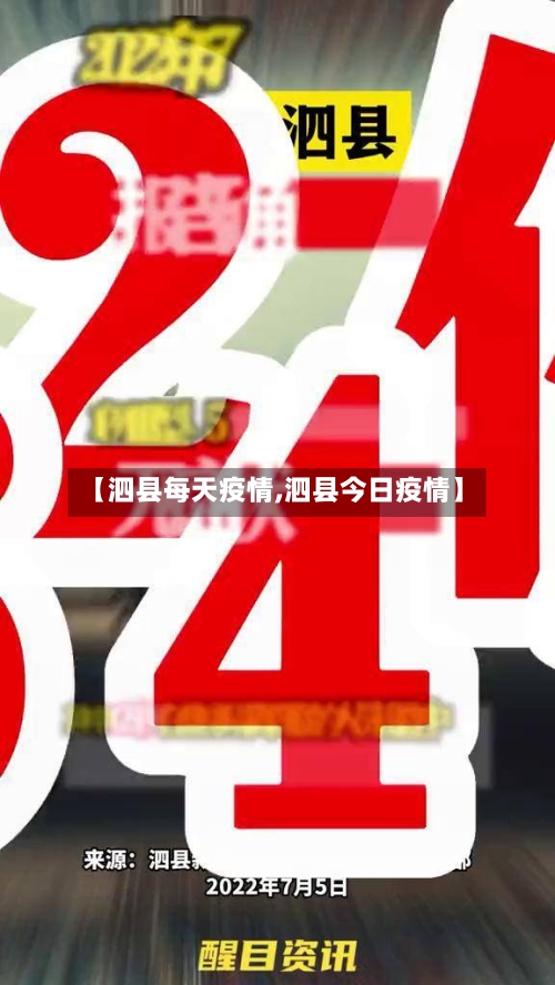 【泗县每天疫情,泗县今日疫情】-第1张图片